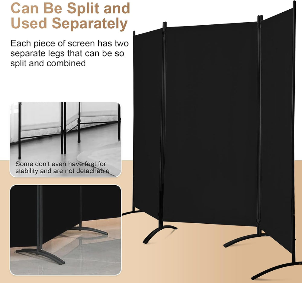 Grezone Large Folding Panel Portable Stand Room dividers Privacy Screen for B...