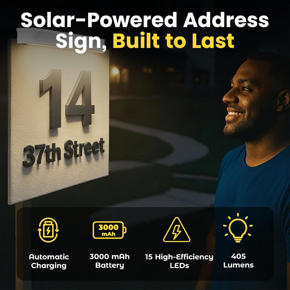 Brighticonics Solar Real Estate Sign Light, Cold White 6000K, 2-Pack