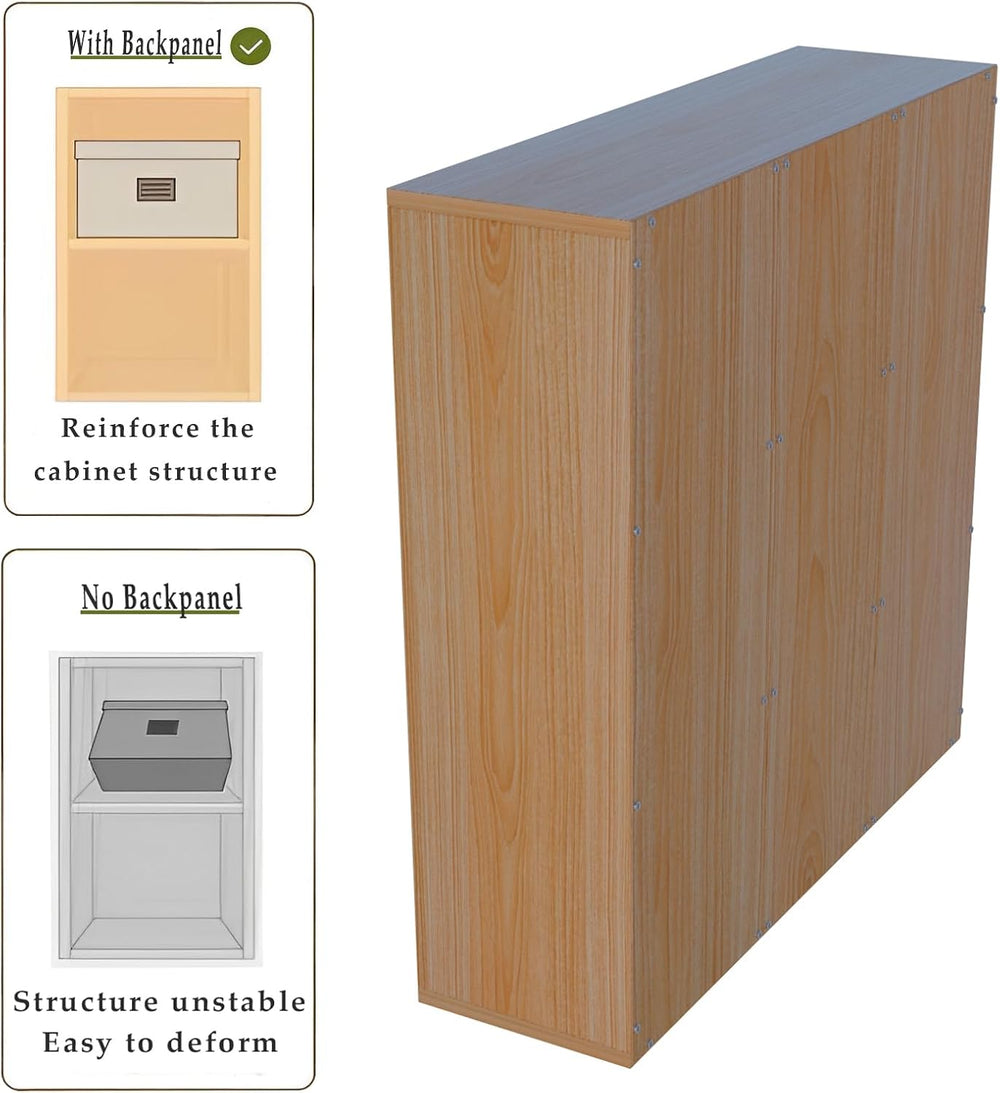 OSCHF 9-Cube Storage Shelf Bookcase, Oak