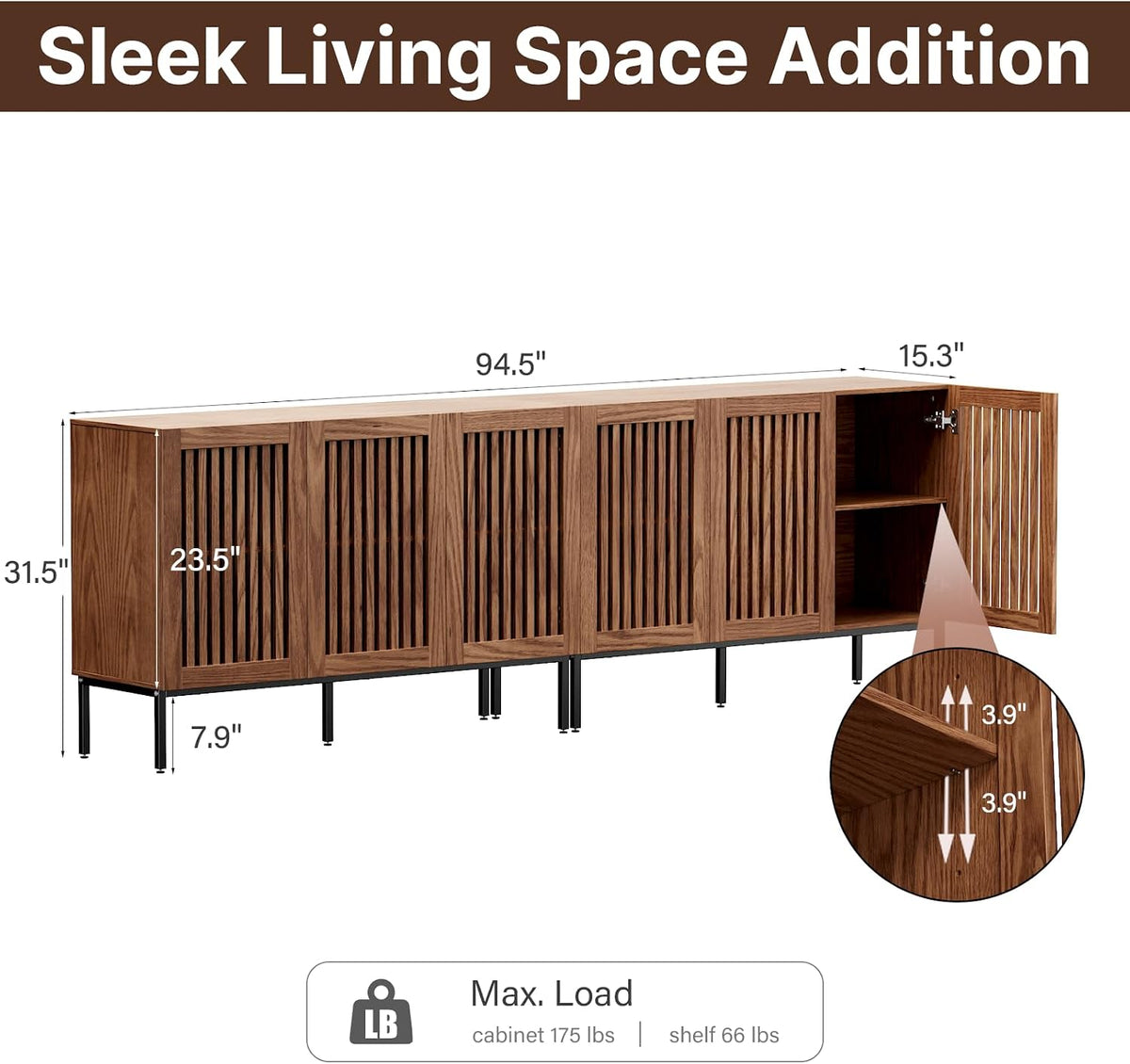 BVIUNTWO Set of 2,3 Door Accent Storage Cabinet with Doors and Adjustable Shelf,Freestanding Buffet Cabinet,Modern Sideboard Buffet Cabinet for Living Room,Dining Room,Kitchen,Hallway