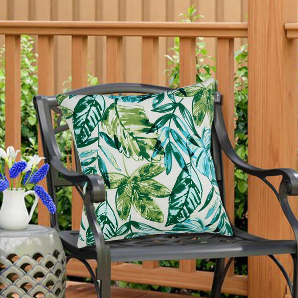 FUNHOME Water Resistant Outdoor Throw Pillows for Patio Furniture,18x18 Inch ...
