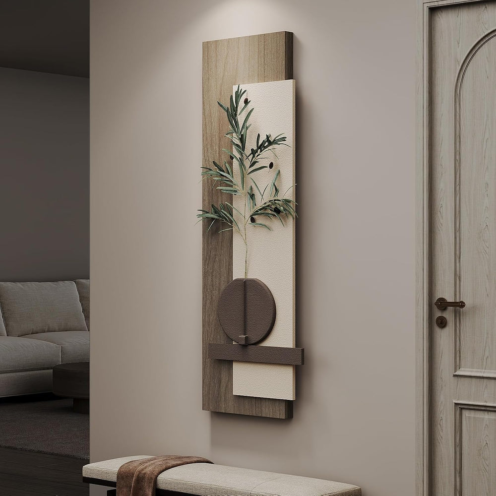 Cuspin Modern 3D Textured Long Narrow Vertical Wall Art