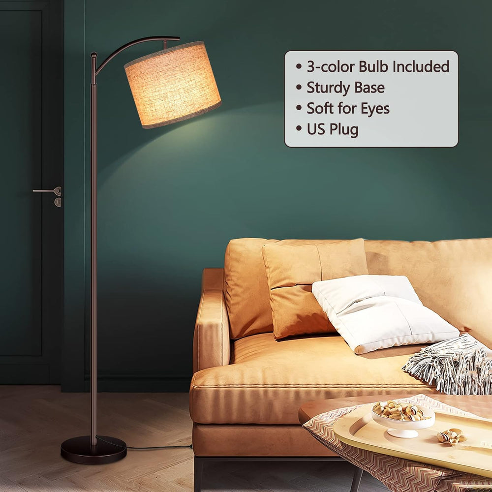 Floor Lamp for Living Room, LED Standing Lamp Tall Industrial Floor Lamp Read...