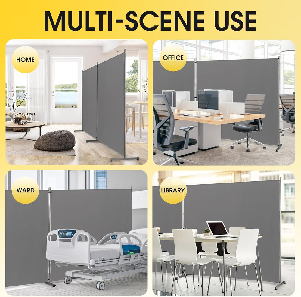 Rantila Indoor Room Divider, Portable Office Divider, Room Divider Wall Scree...