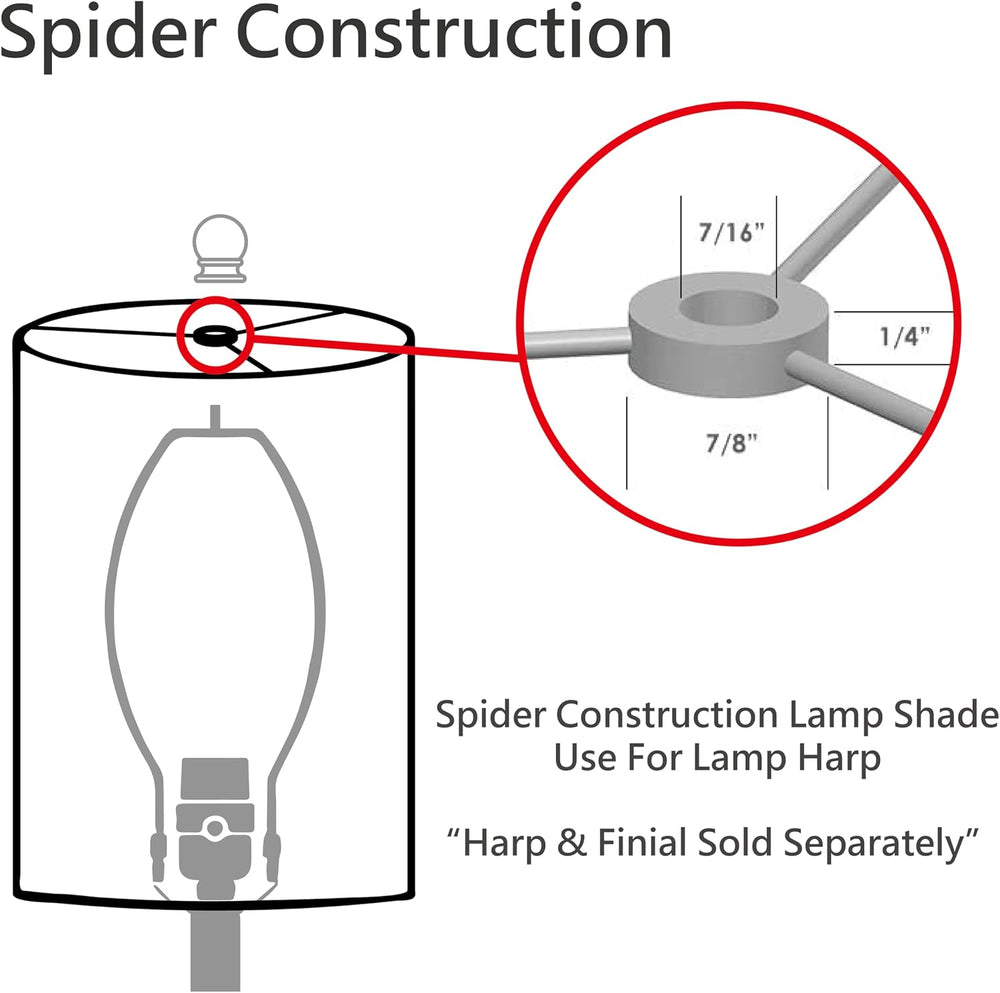 Aspen Creative 31097 Transitional Drum (Cylinder) Shaped Spider Construction ...