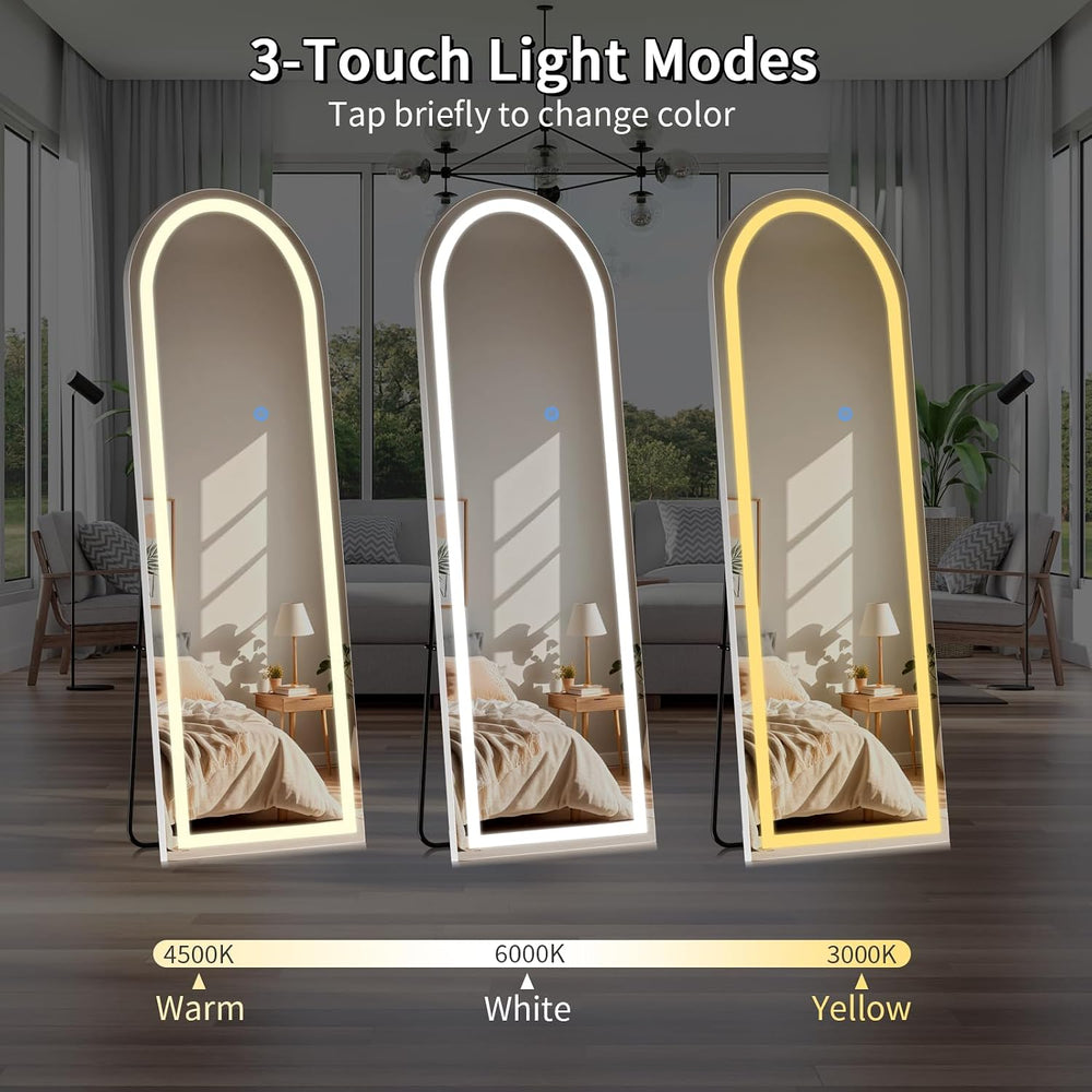 Koonmi Full Length Mirror with LED Lights 56"x20"