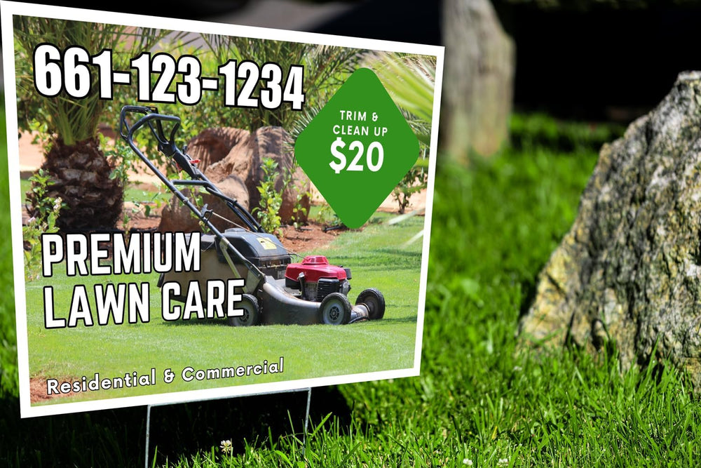 UV Printed Custom Yard Signs 10Pk Upload Picture or File of Sign