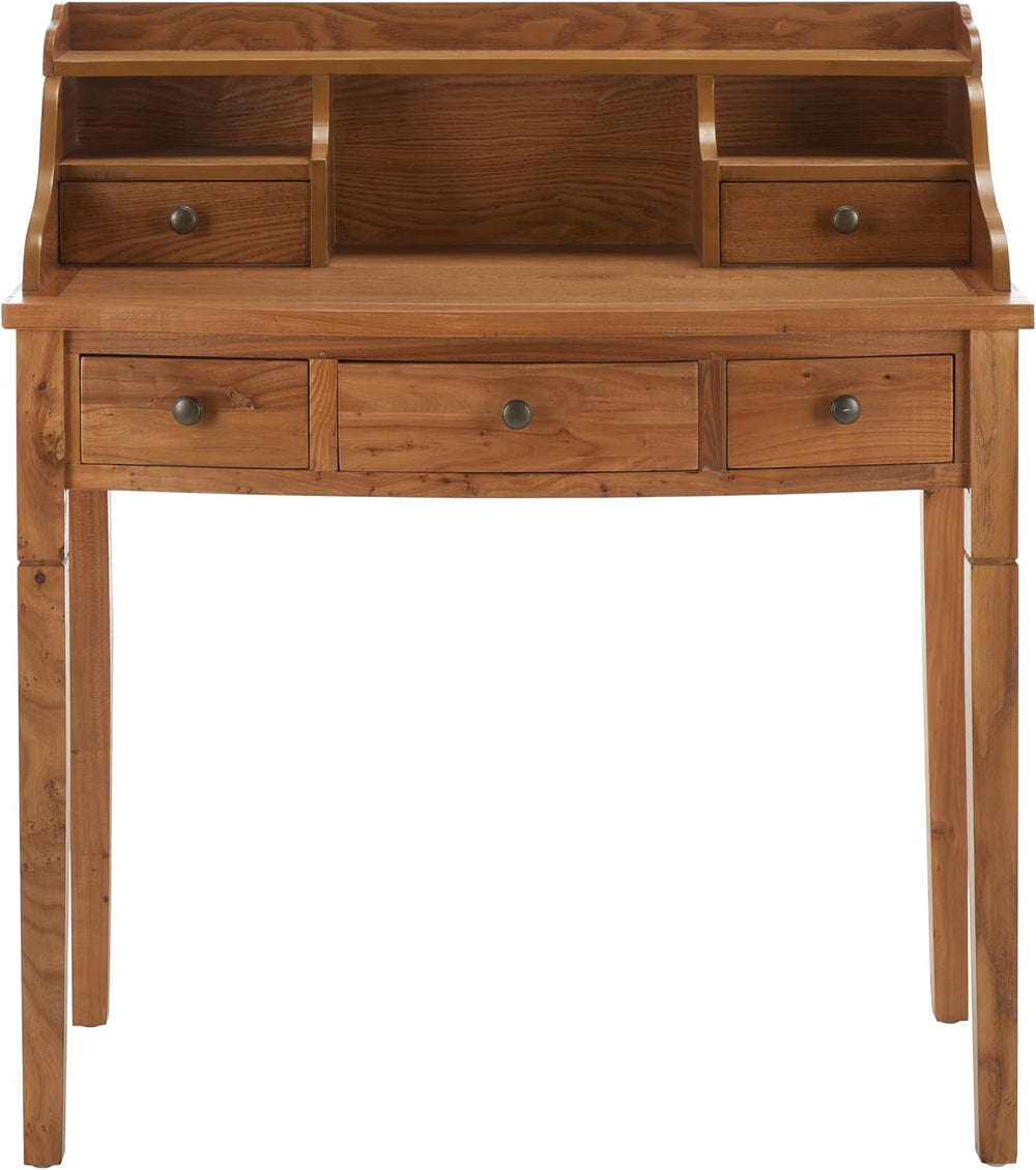 SAFAVIEH Landon Writing Wood Computer Desk, 36.2" Oak AMH6516A