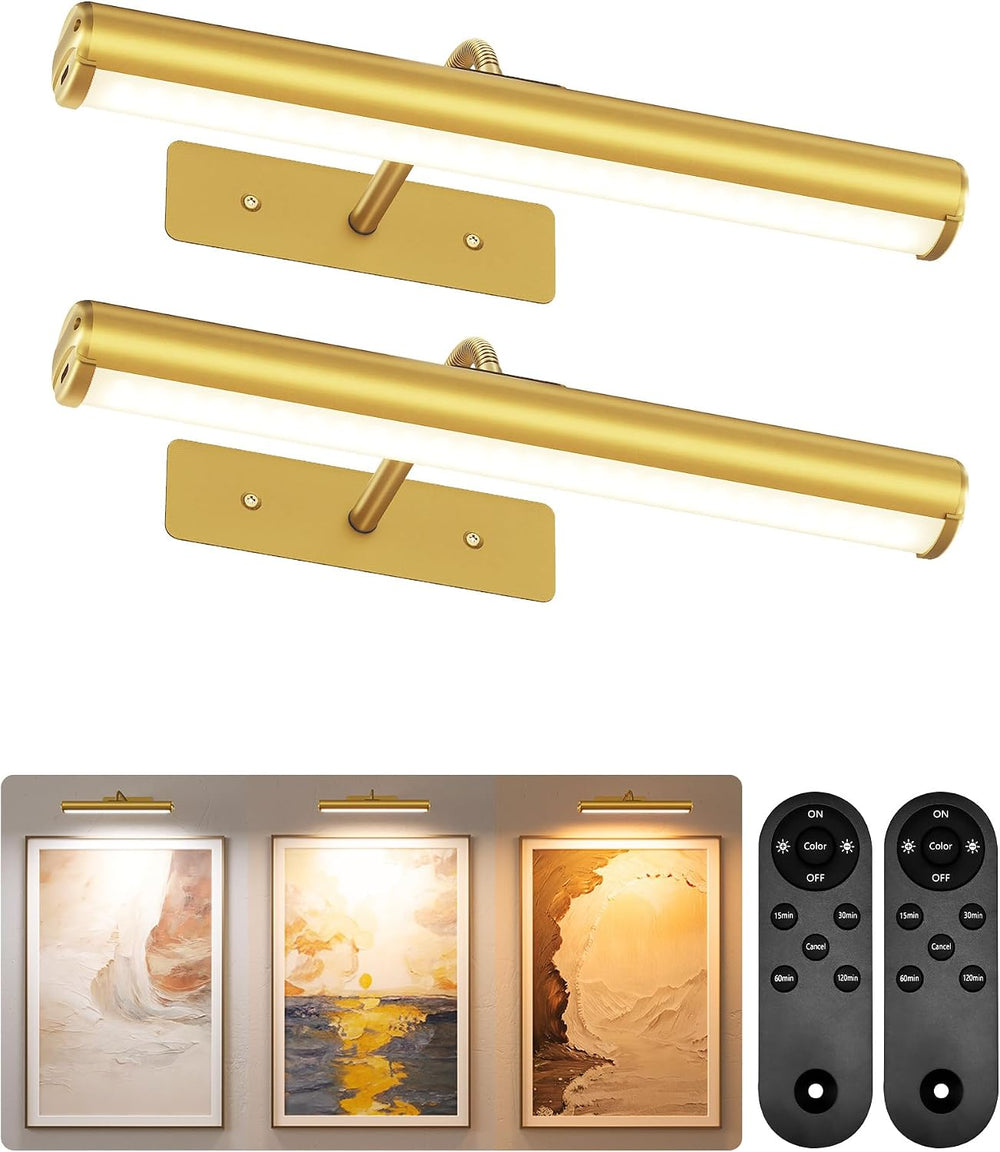 EZVALO 13inch Picture Lights for Wall, 4000mAh Rechargeable Art Lights