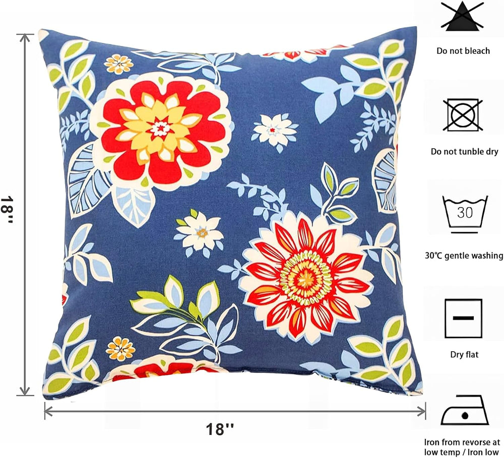 Outdoor Throw Pillows - Decorative Pillows with Insert Included Set of 2 Outd...