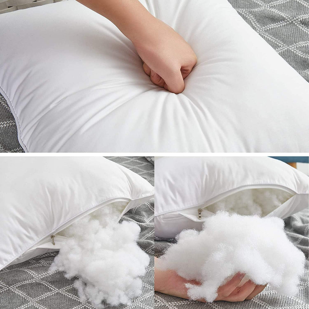 Leeden 20x20 Throw Pillow Inserts Set of 4-100% Cotton Cover