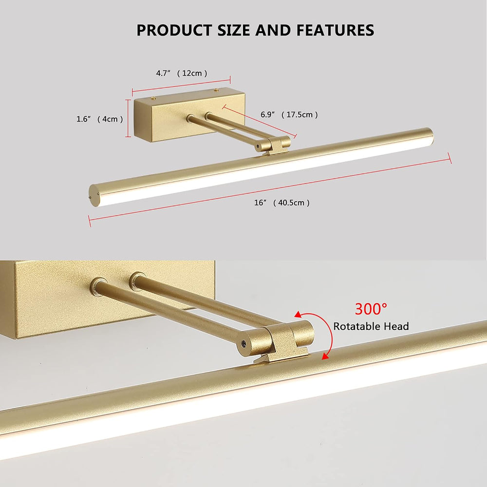 Battery Operated Picture Light,5200mAh Picture Lights for Wall with Remote,16...