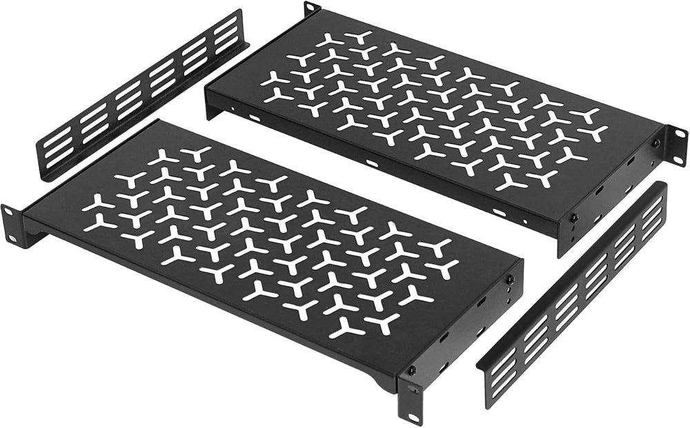 1U Rack Shelves (2-Pack), 2 PCS 8" Deep Cantilever, with Optional Joints...