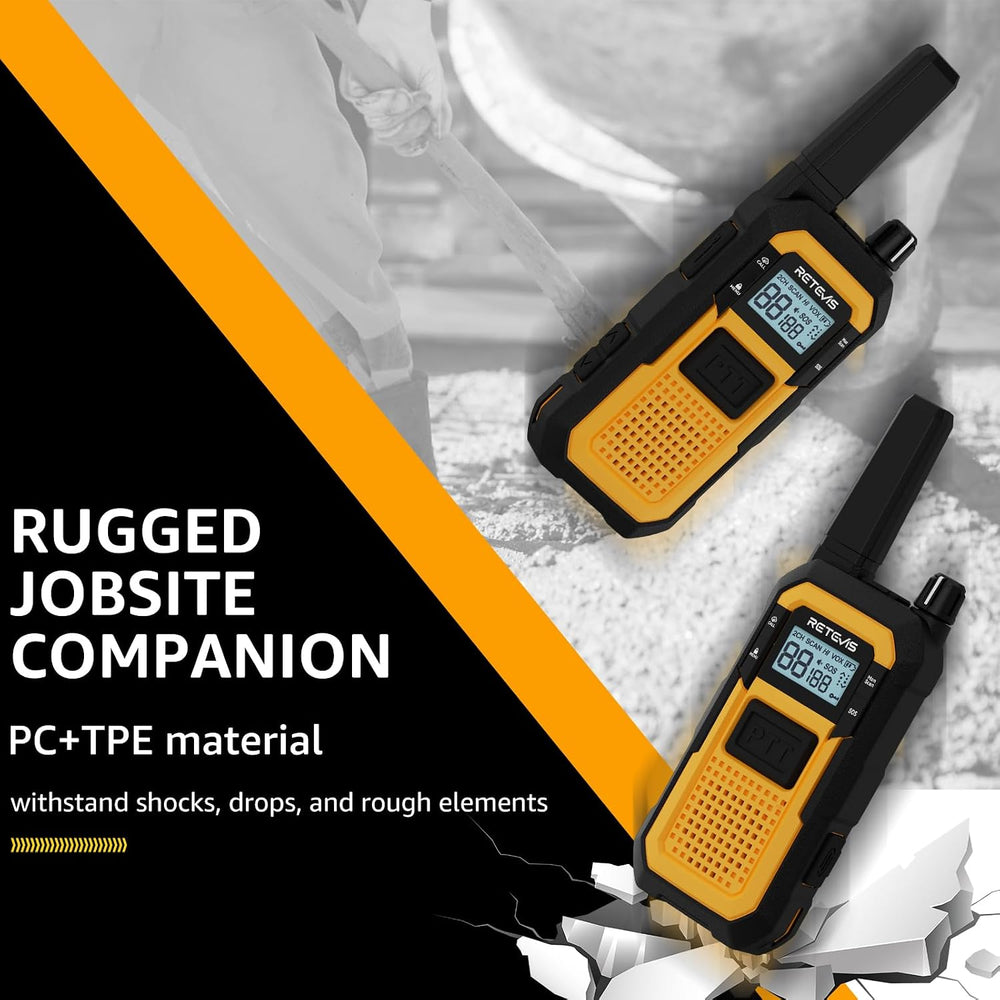 Retevis RB48 Military-Standard & IP67 Waterproof Walkie Talkies Long Range