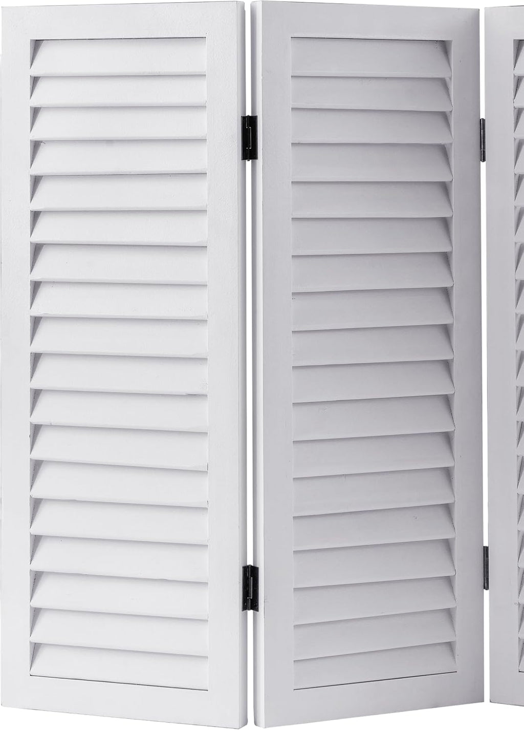SOFE 2.6ft White Short Room Divider, 3-Panel Folding