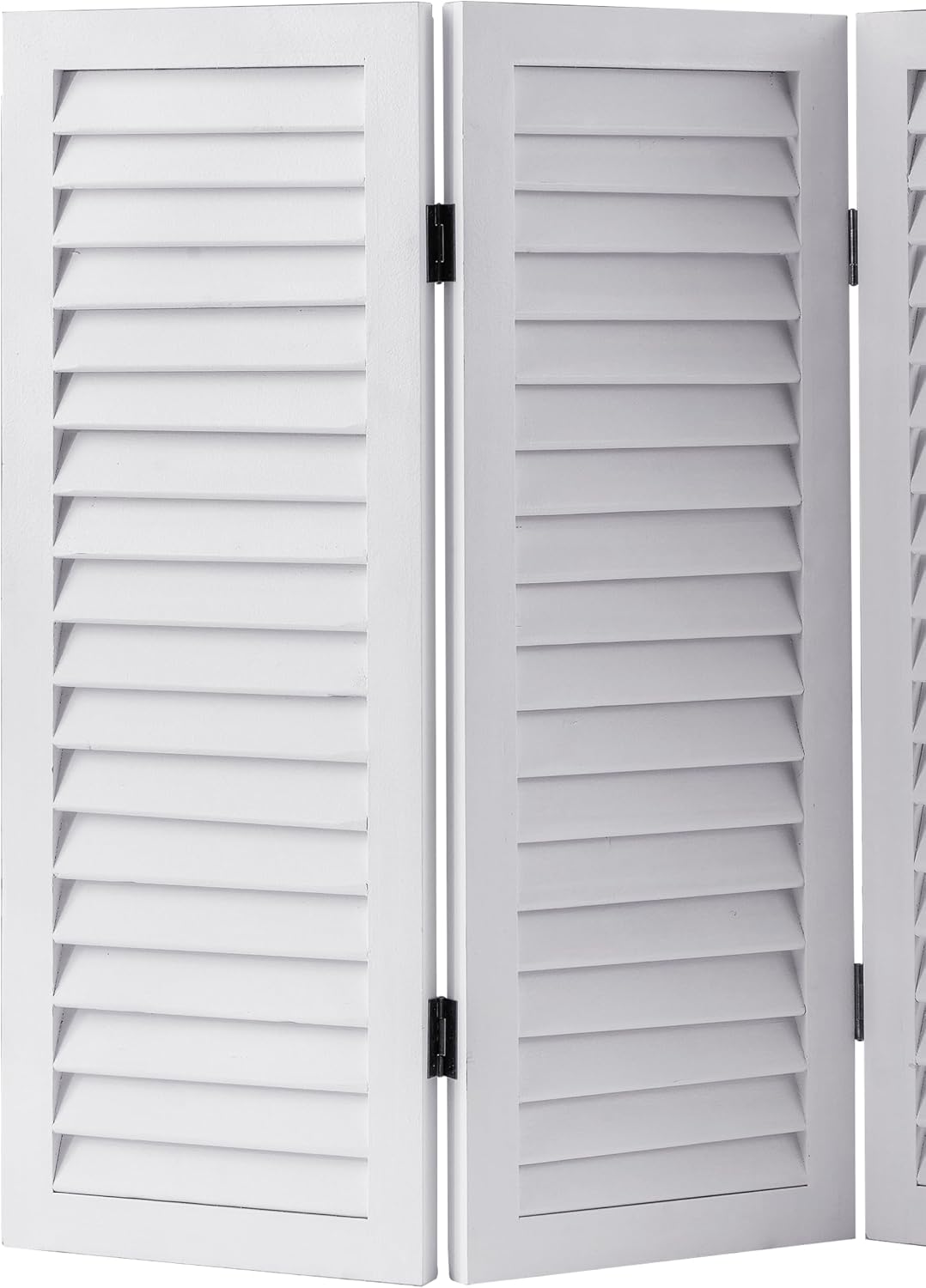 SOFE 2.6ft White Short Room Divider, 3-Panel Folding