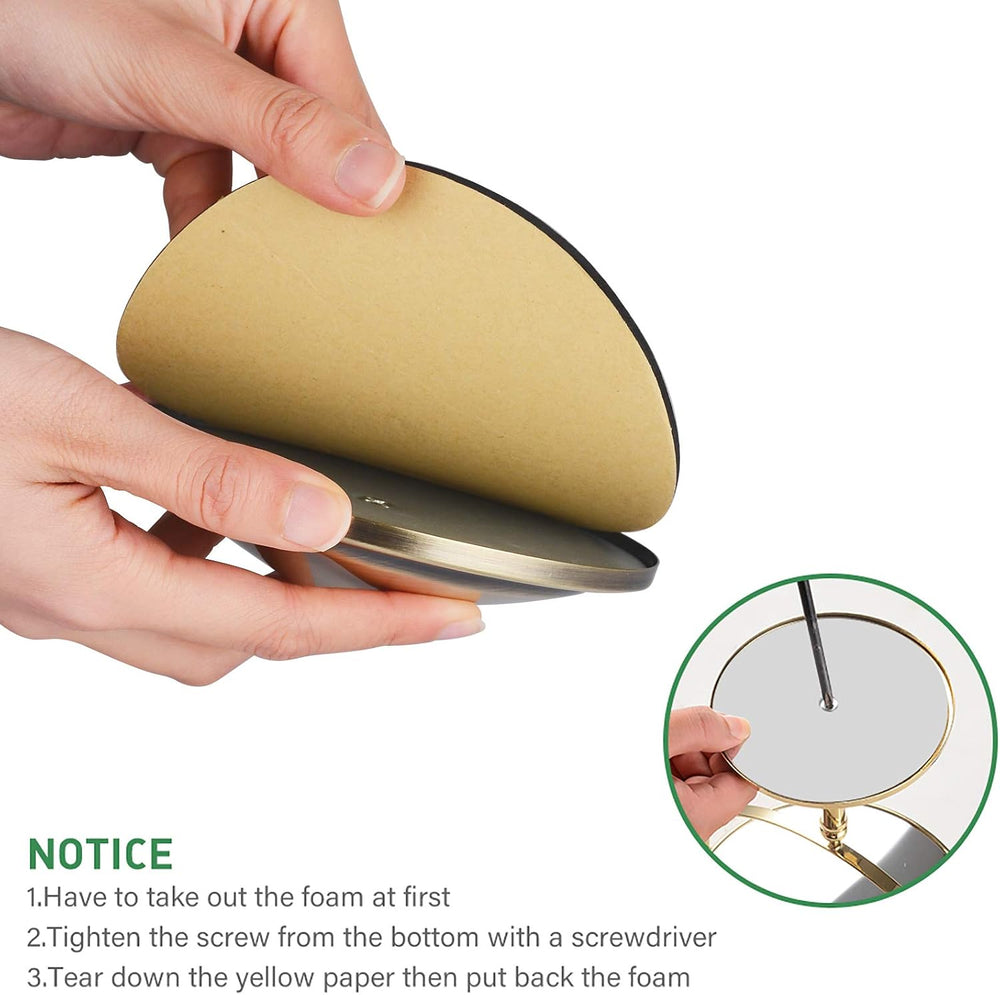Nicesail Tabletop Makeup Mirror Magnifying Vanity Mirror 10X Antique Bronze