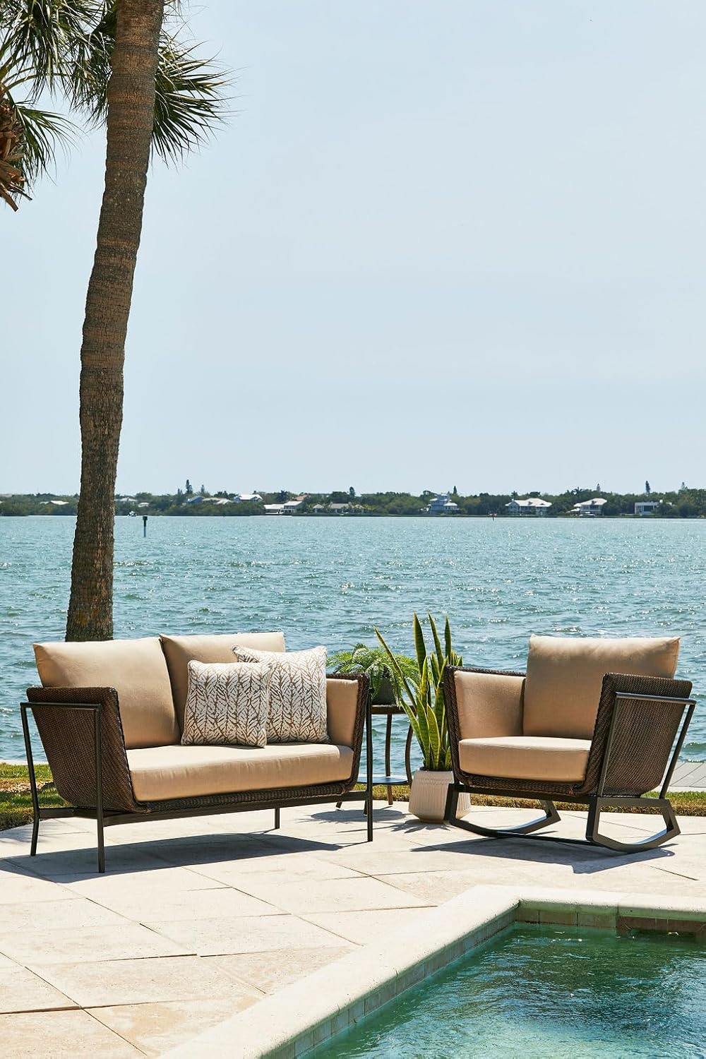 RSH DECOR: Sunbrella Deep Seating Cushion with Pillow Back | 24" x 24&qu...