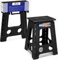 ACKO 17.5" Folding Step Stool, 400 lb Capacity with Safety Lock, Dot Black