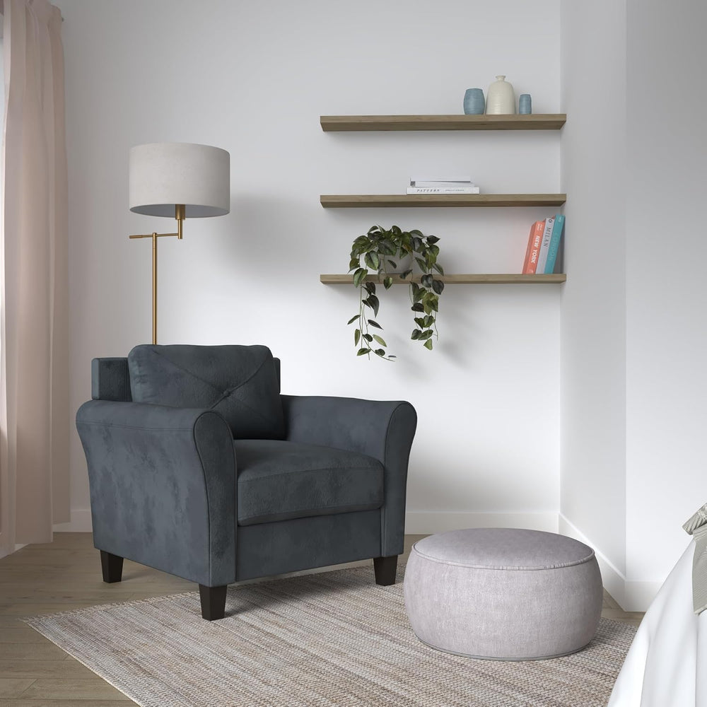 LIFESTYLE SOLUTIONS Grayson Armchair, Dark Gray