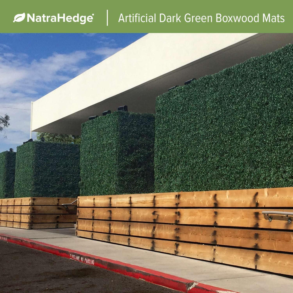 NatraHedge 20"" X20'' (12 Pack) Artificial Green Grass Wall...