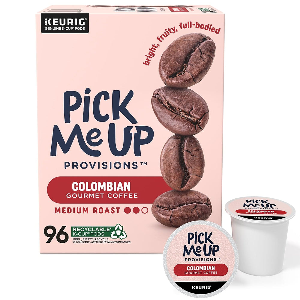 Pick Me Up Provisions Colombian Medium Roast Coffee Pods, 96 Ct
