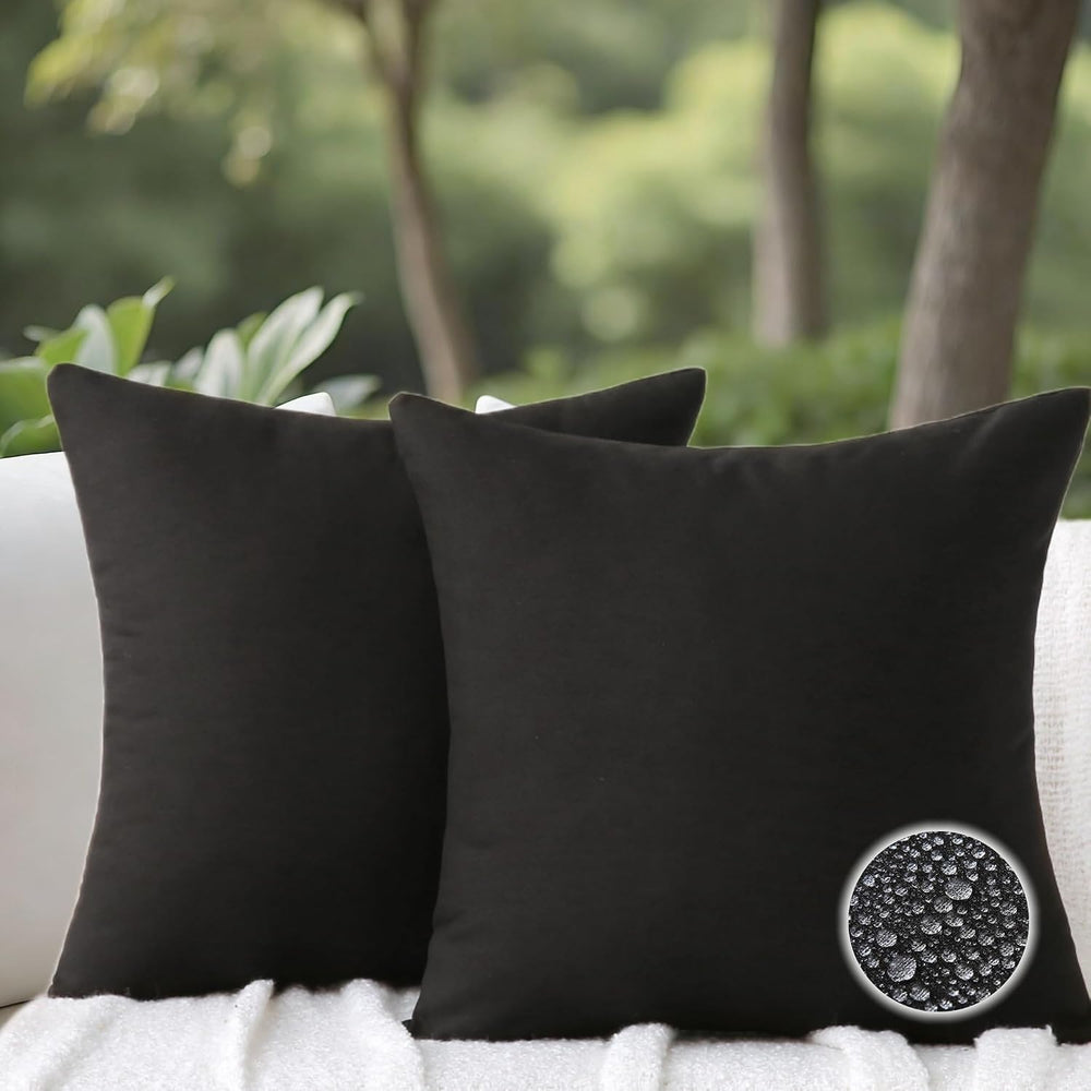 Outdoor Throw Pillows with Inserts, Waterproof Pillows for Outdoor Seating, S...