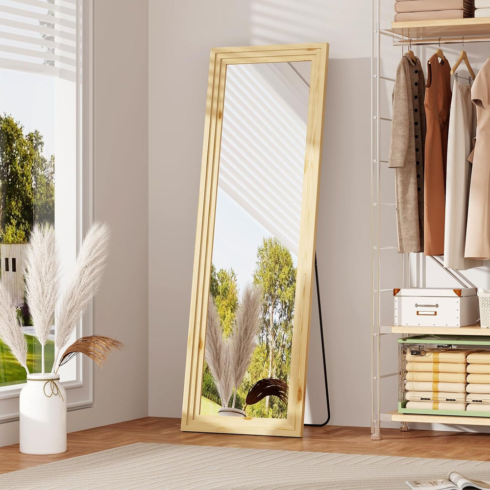 ZHUNFA Full Length Mirror, 71x32 Inch Full Length Mirror Wall Mounted