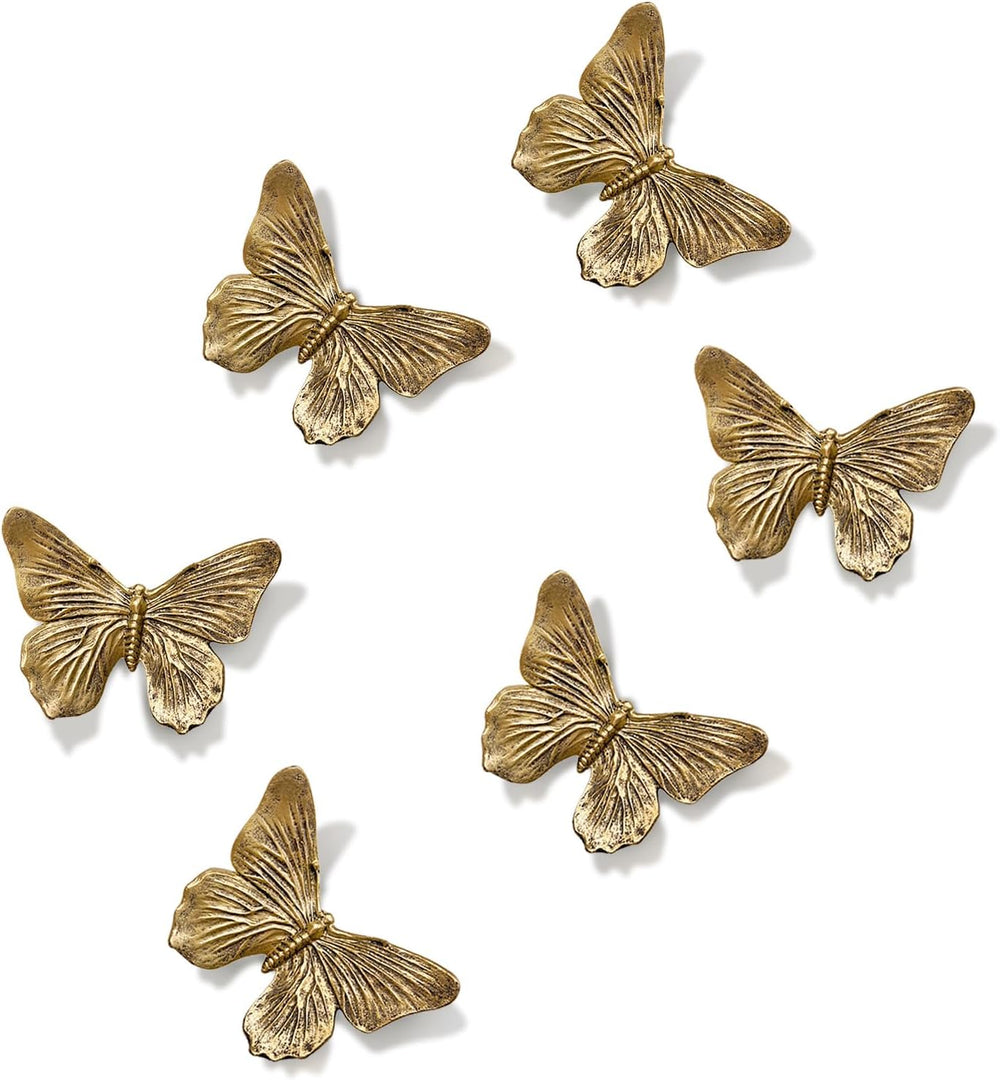 GUSFREUD 3D Butterfly Wall Decor Set – Resin Wall Decor for Living Room, Bedr...