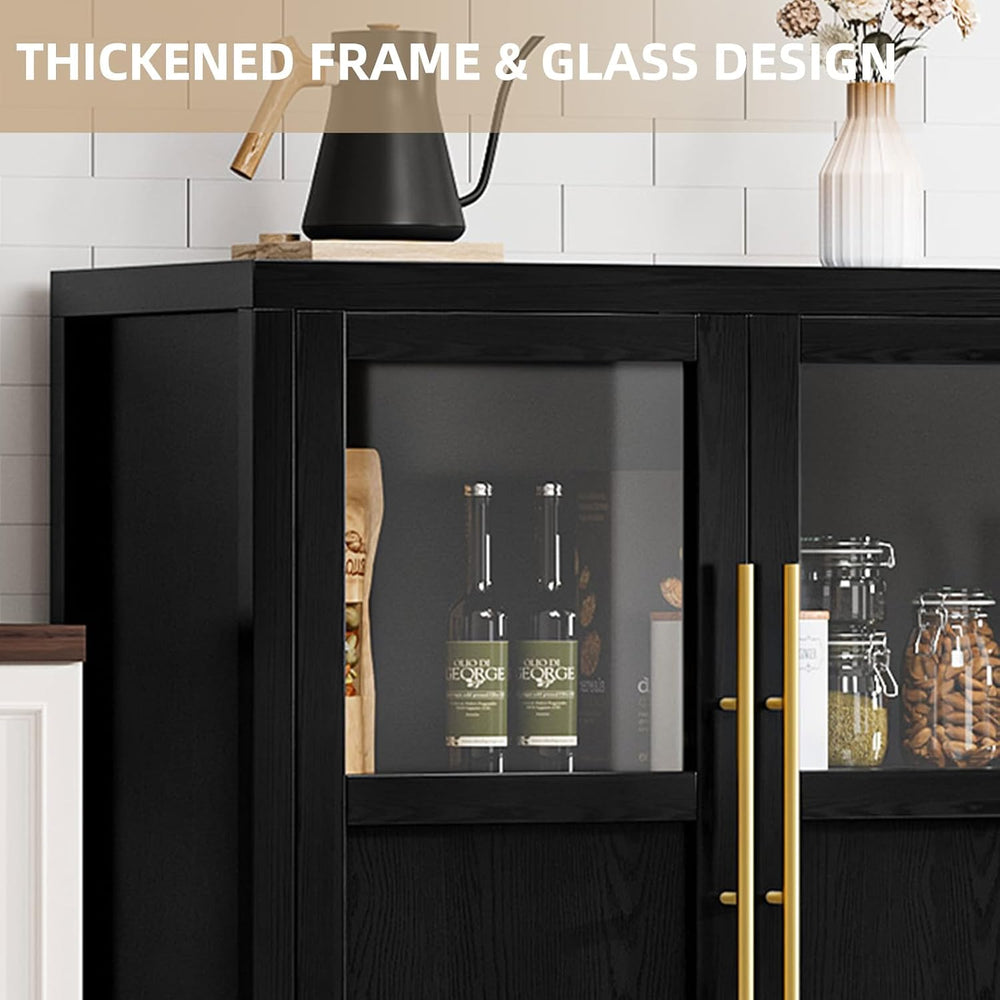 Garvee 55“ Large Buffet Cabinet with Storage, Sideboard Buffet Cabinet with G...