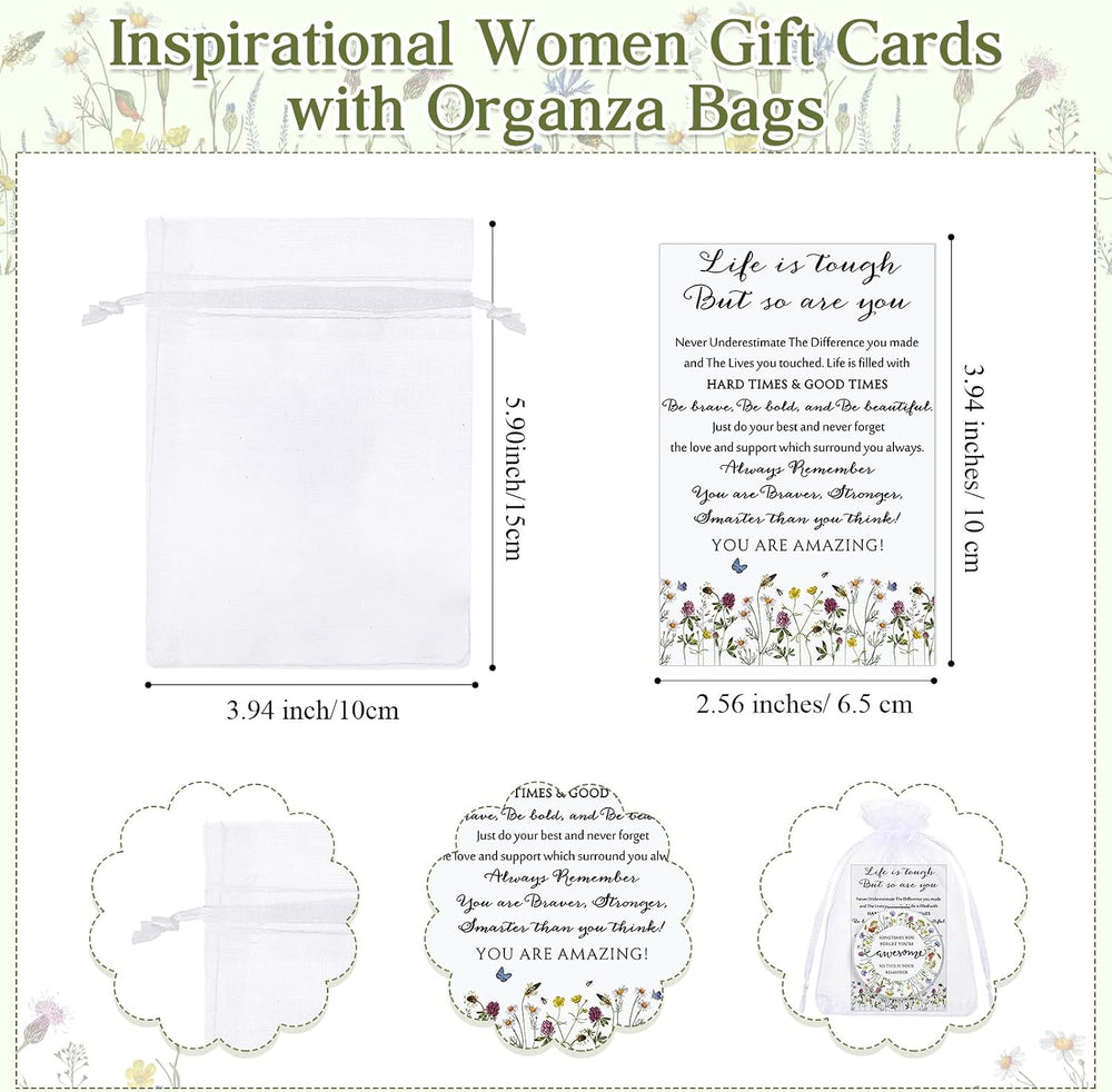 Geetery 24 Sets Mini Compact Mirrors Bulk for Women, Wildflower