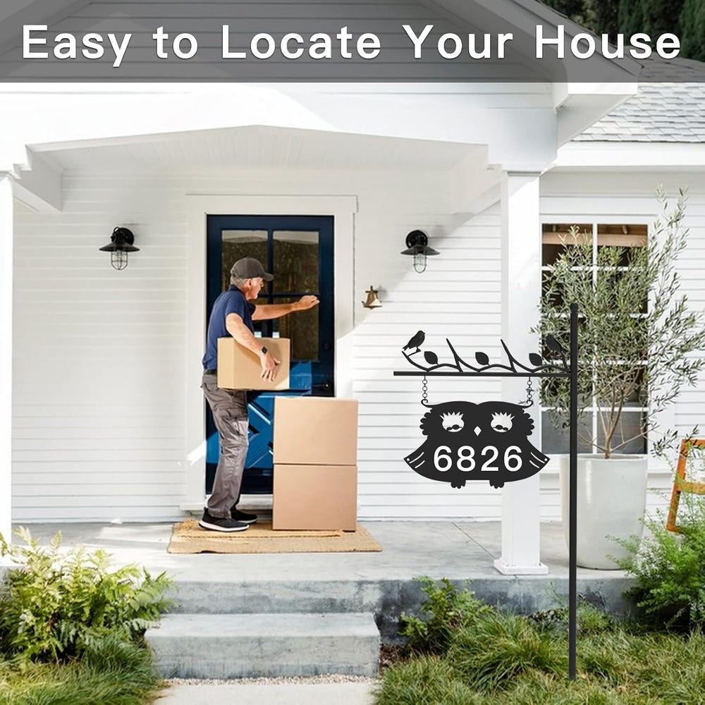Metal Address Sign for Houses, House Numbers for Outside