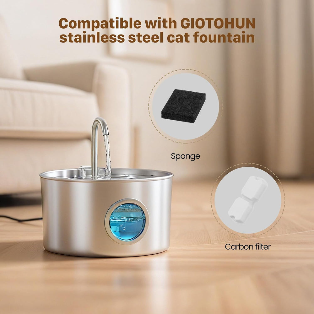 GIOTOHUN Cat Water Fountain Filter: 40 Cat Fountain Filter Replacement