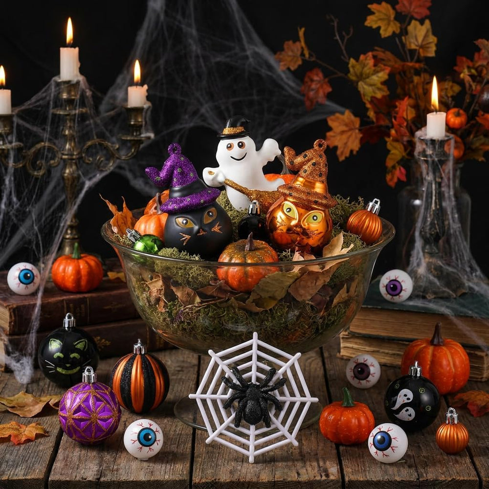 Valery Madelyn 40ct Large Halloween Ornaments Shatterproof Tree Decorations