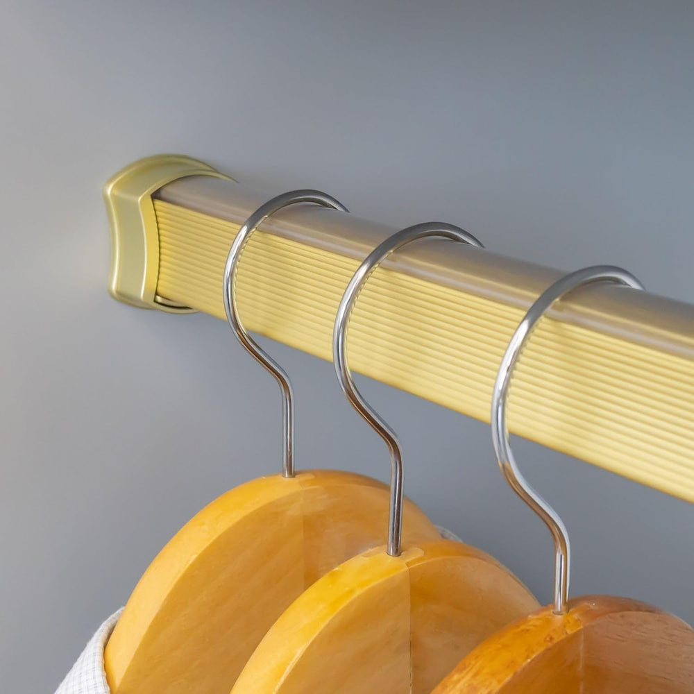 Premium hourglass closet rod - custom cut to size. Hourglass shaped wardrobe ...