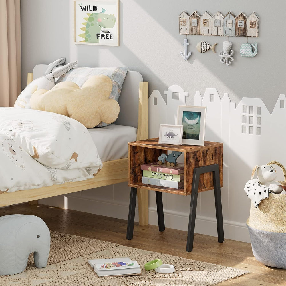 HOOBRO Nightstands Set of 2, Stackable End Tables, Small Side Tables