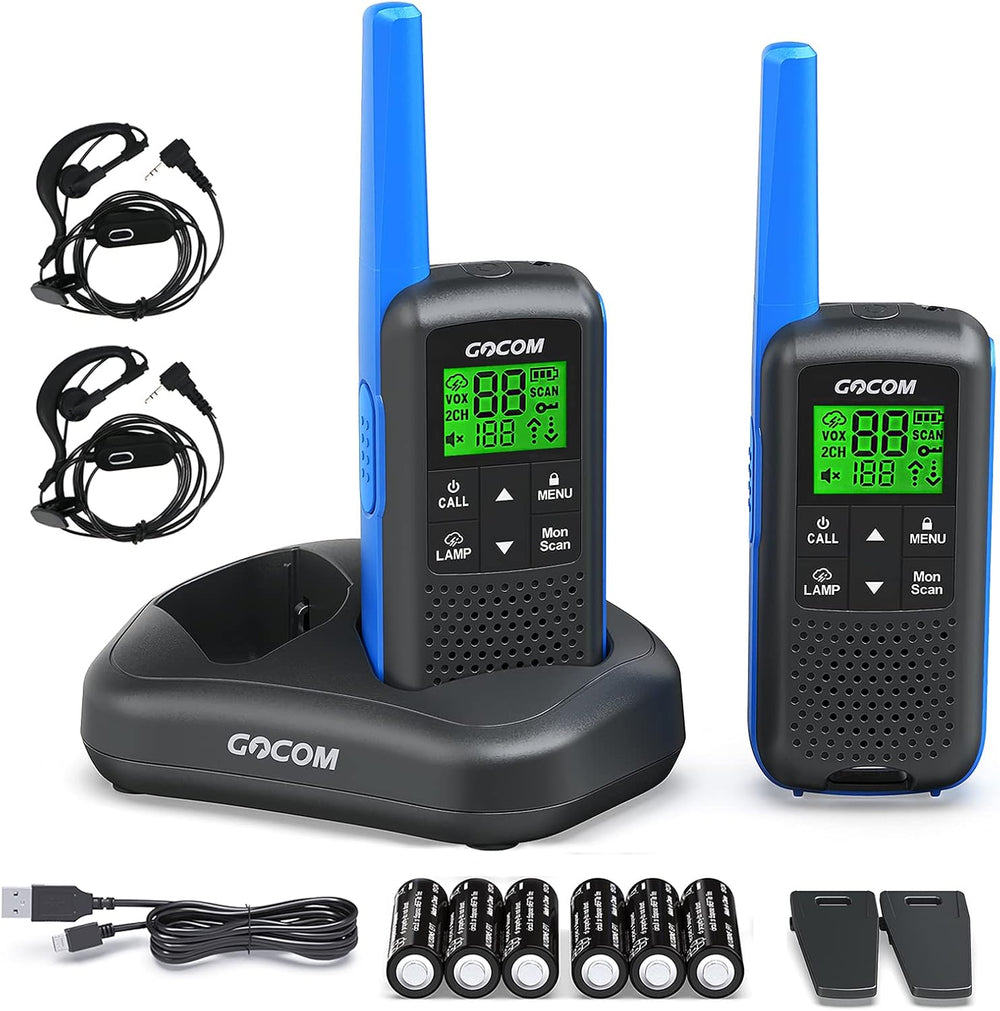 Walkie Talkies - GOCOM G600 FRS Two Way Radio for Adults 2W Long Range Walkie...