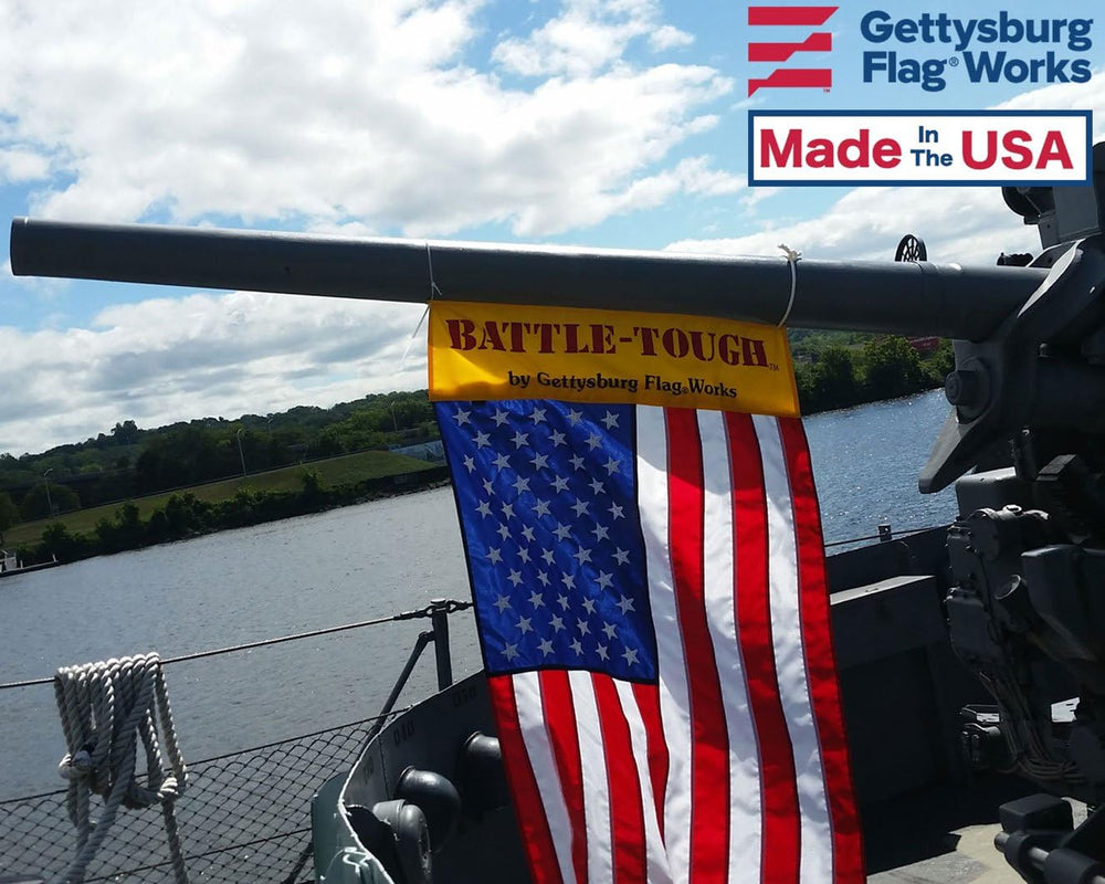 3x5' Battle-Tough® US Flag, Durable All-Weather Nylon American Flag, Sewn...