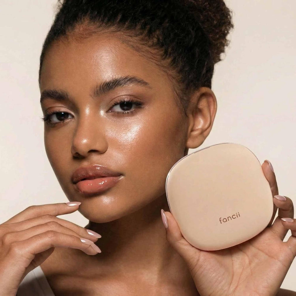 Fancii Mila 2 Compact Makeup Mirror with LED Light, Rechargeable, 10x /1x Mag...