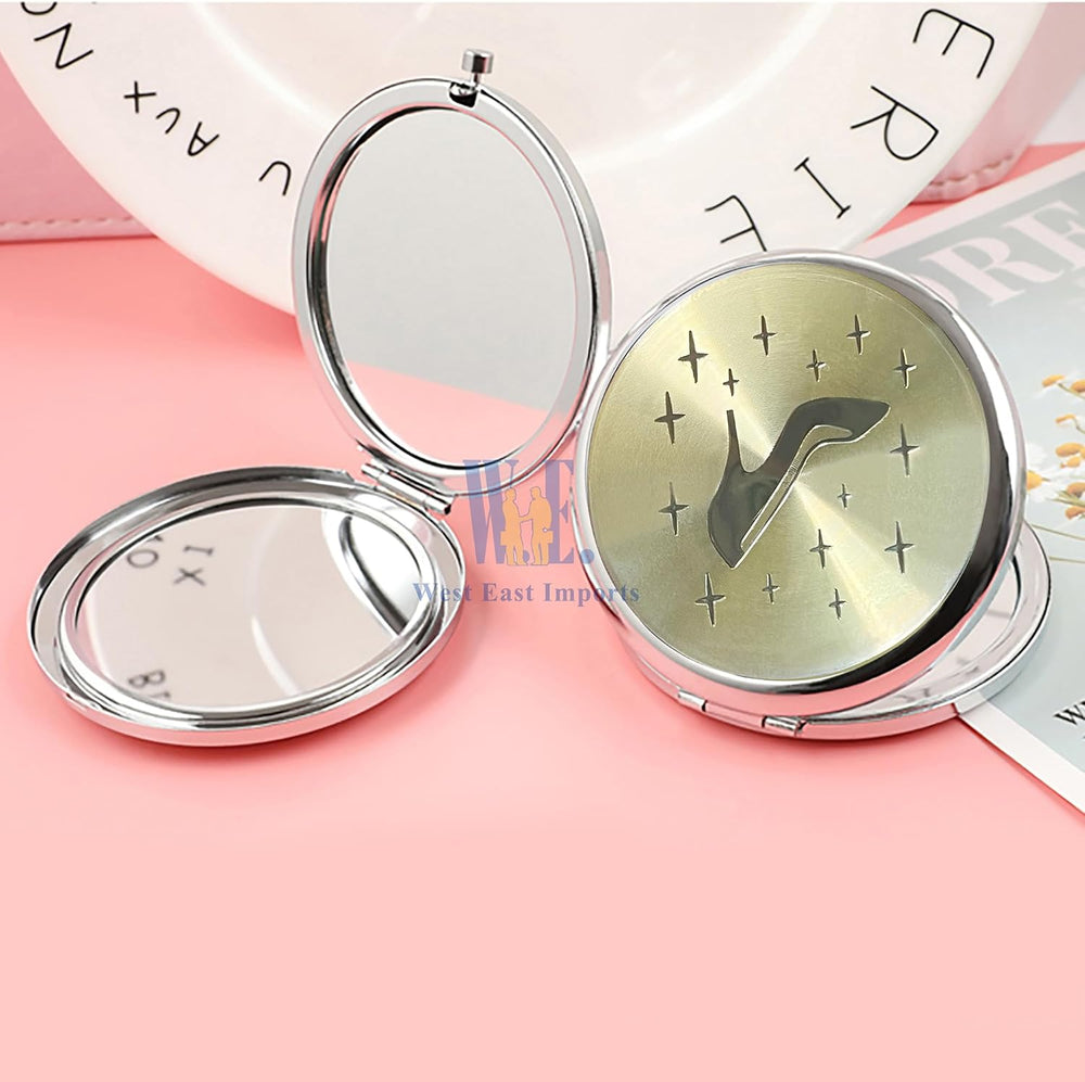 WE Personalized Compact Mirror Favor (12 PCS) - Cinderella Heel Purple