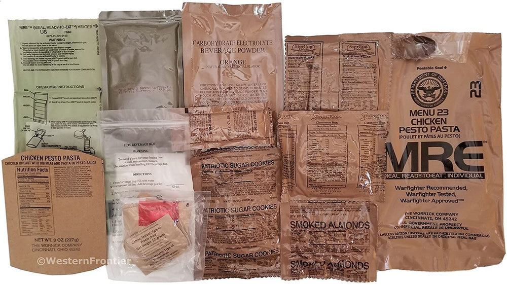 Military MRE Case, 2027 Inspection Dated- Random Case "A or B" Emer...
