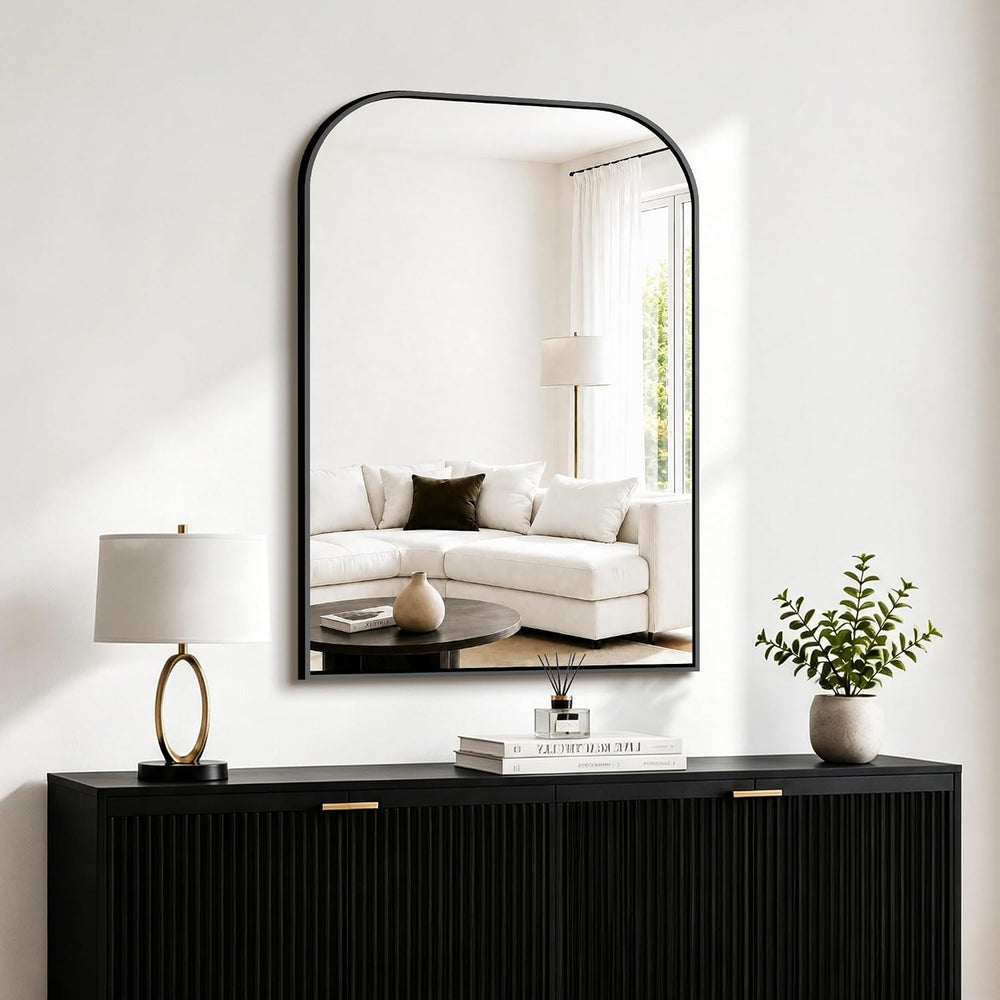 FICTOR 2 Pack 36" x 24" Bathroom Vanity Mirror for Over Sink, Black