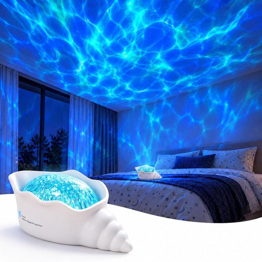 Ocean Projector Light for Room Decor, Cordless Shower Lamp Wave Lighting