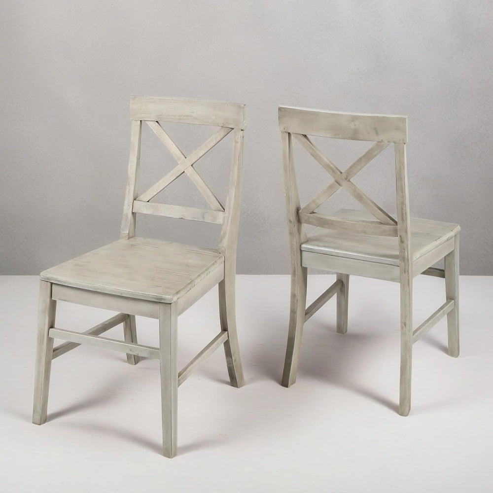 GDFStudio Wood Dining Chairs Set of 2, Farmhouse Country Side Chairs,Wooden A...