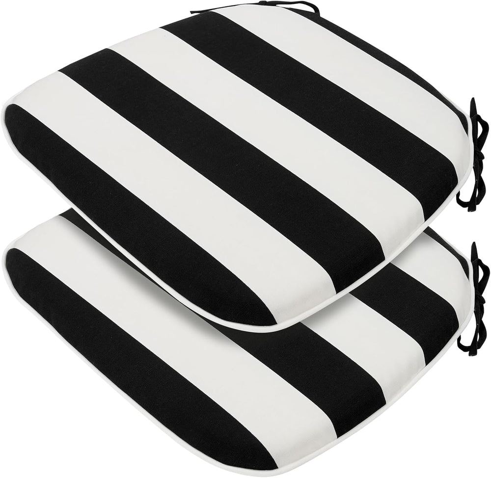 FUNHOME Outdoor Chair Cushions Set of 2,Patio Seat Cushion 17"x16"x...