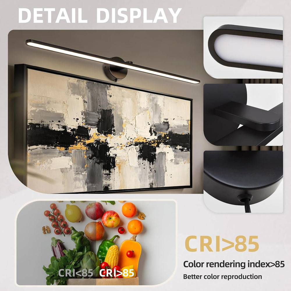 32" Plug in Bathroom Light Fixtures,Vanity Lights Bar,Picture Light