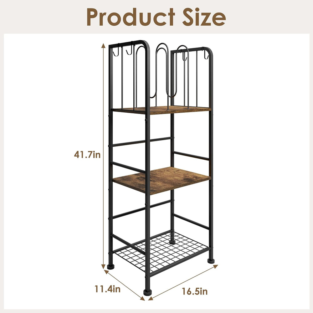 3-Tier Freestanding Cabinet Towel Rack Metal Stand