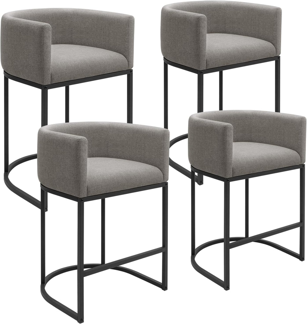 Counter Height Bar Stools Set of 4, 24 Inch Seat Height Barstools for Dining ...