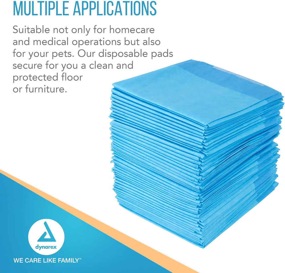 Dynarex Disposable Underpads, Ultra-Absorbent Medical-Grade Incontinence Bed ...