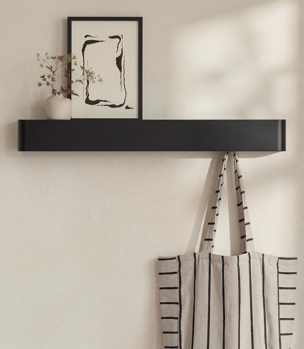 Kazai. Coat Rack Wall Mount with Shelf 'Tone' | Modern Design Coat Ha...